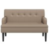 Banc avec dossier cappuccino 112x65,5x75 cm similicuir 562290562290