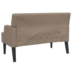 Banc avec dossier cappuccino 112x65,5x75 cm similicuir 562290562290