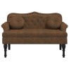 Banc avec coussins Marron 120,5 x 65 x 75 cm Similicuir 562291562291