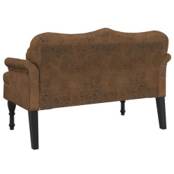 Banc avec coussins Marron 120,5 x 65 x 75 cm Similicuir 562291562291
