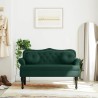 Banc avec coussins Vert foncé 120,5x65x75 cm Velours 562292562292