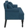 Banc avec coussins bleu 120,5x65x75 cm velours 562299562299