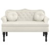Banc avec coussins crème 120,5x65x75 cm velours 562304562304