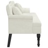 Banc avec coussins crème 120,5x65x75 cm velours 562304562304