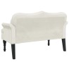 Banc avec coussins crème 120,5x65x75 cm velours 562304562304