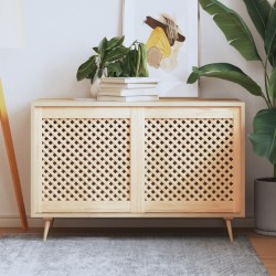 Portes d'armoires en treillis 2 pcs 59,5x61,5 cm pin massif 562311562311