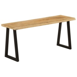 Banc avec bord vivant 105 cm bois de manguier massif 562312562312