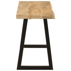 Banc avec bord vivant 105 cm bois de manguier massif 562312562312