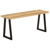 Banc avec bord vivant 105 cm bois de manguier massif 562312562312