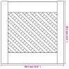 Portes d'armoires en treillis 2 pcs 39,5x39,5 cm pin massif 562320562320