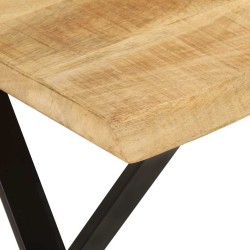 Banc avec bord vivant 105 cm bois de manguier massif 562321562321
