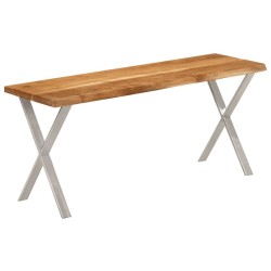 Banc avec bord vivant 105 cm bois d'acacia massif 562322562322