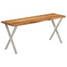 Banc avec bord vivant 105 cm bois d'acacia massif 562322562322
