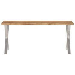Banc avec bord vivant 105 cm bois d'acacia massif 562322562322