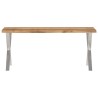 Banc avec bord vivant 105 cm bois d'acacia massif 562322562322