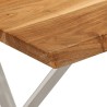 Banc avec bord vivant 105 cm bois d'acacia massif 562322562322