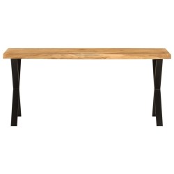 Banc avec bord vivant 105 cm bois d'acacia massif 562324562324