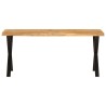 Banc avec bord vivant 105 cm bois d'acacia massif 562324562324