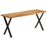 Banc avec bord vivant 105 cm bois d'acacia massif 562324562324