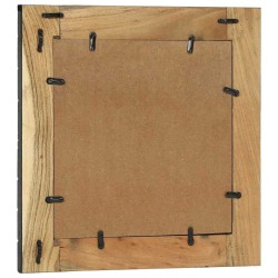 Miroir mural Noir et Marron 50 x 2 x 50 cm Bois d'Acacia Massif 562330562330