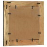 Miroir mural Noir et Marron 50 x 2 x 50 cm Bois d'Acacia Massif 562330562330
