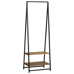 Porte-vêtements Noir 60 x 45 x 180 cm Bois d'Acacia Massif 562332562332