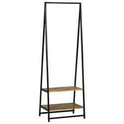 Porte-vêtements Noir 60 x 45 x 180 cm Bois d'Acacia Massif 562332562332