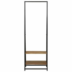 Porte-vêtements Noir 60 x 45 x 180 cm Bois d'Acacia Massif 562332562332