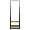 Porte-vêtements Noir 60 x 45 x 180 cm Bois d'Acacia Massif 562332562332