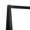 Porte-vêtements Noir 60 x 45 x 180 cm Bois d'Acacia Massif 562332562332