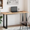 Dessus de table rectangulaire 140x60x2 cm bois massif d'acacia 562346562346