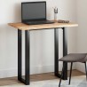 Dessus de table rectangulaire 80x50x2 cm bois massif d'acacia 562347562347