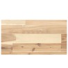 Dessus de table 60x20x4 cm rectangulaire bois massif d'acacia 562348562348