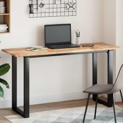 Dessus de table rectangulaire 140x50x2 cm bois massif d'acacia 562371562371