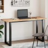 Dessus de table rectangulaire 140x50x2 cm bois massif d'acacia 562371562371