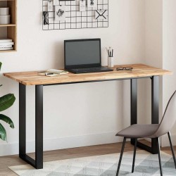 Dessus de table rectangulaire 120x60x2 cm bois massif d'acacia 562381562381