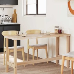 Dessus de table rectangulaire 140x50x4 cm bois massif d'acacia 562386562386