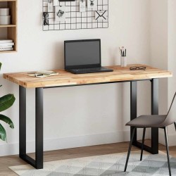 Dessus de table rectangulaire 120x60x4 cm bois massif d'acacia 562390562390