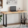 Dessus de table rectangulaire 120x60x4 cm bois massif d'acacia 562390562390
