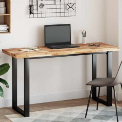 Dessus de table rectangulaire 160x50x4 cm bois massif d'acacia 562392562392