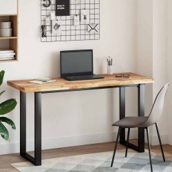 Dessus de table rectangulaire 140x50x4 cm bois massif d'acacia 562393562393