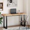 Dessus de table rectangulaire 140x50x4 cm bois massif d'acacia 562393562393
