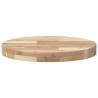 Dessus de table rond Ø40x4 cm bois massif d'acacia 562396562396