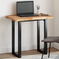 Dessus de table rectangulaire 100x50x4 cm bois massif d'acacia 562422562422