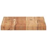Dessus de table rectangulaire 40x20x2 cm bois massif d'acacia 562423562423
