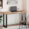 Dessus de table rectangulaire 120x60x2 cm bois massif d'acacia 562441562441