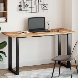 Dessus de table rectangulaire 140x60x2 cm bois massif d'acacia 562443562443