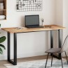 Dessus de table rectangulaire 140x60x2 cm bois massif d'acacia 562443562443