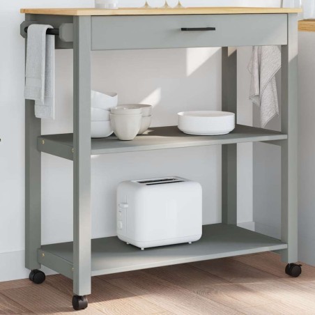 Chariot de cuisine MONZA 84x40x88,5 cm bois massif de pin 562452562452