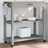 Chariot de cuisine MONZA 84x40x88,5 cm bois massif de pin 562452562452